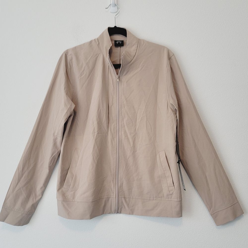 Grand Running Club Marco 4 Way Stretch Taupe Jacket NWT